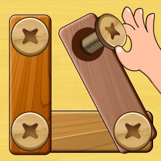 Wood Nuts & Bolts Puzzle 10.7